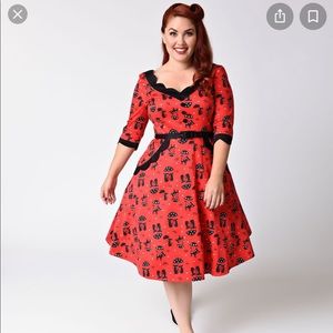 Cats in the rain Retro Vintage Swing Dress 3x NWT
